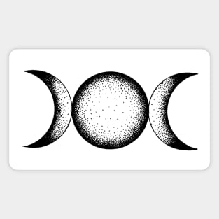 Triple Moon Goddess Magnet